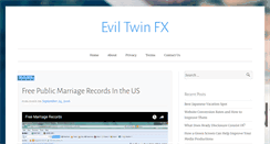 Desktop Screenshot of eviltwinfx.com